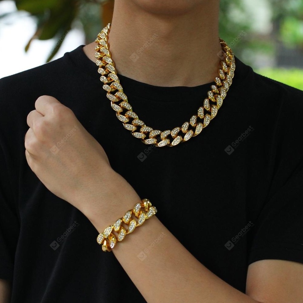 Hip Hop Necklaces Iced Out Crystal Rhinestone Miam